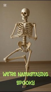 Happy Halloween 👻🎃💀🧡
#ReelItFeelIt #ExplorePage #StudioVibes #SmallBusinessCanada #WellnessReels #SpookyStretch #GhostPose #NamasteAndBoo #ZenAndZombies