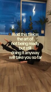 The art of doing it before you feel ready is where growth actually begins. 
Your practice will take you farther than your comfort zone ever will. 💚 

#Healthletica #PilatesEra #WellnessCommunity #MindfulMovement #WellnessEra